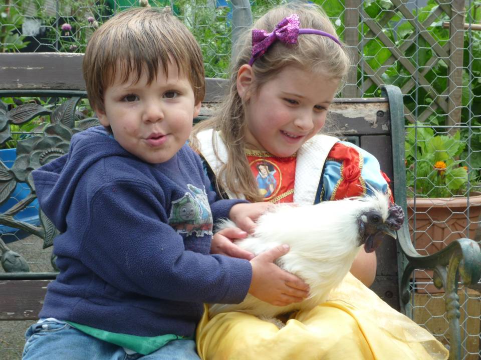 children & silkie
